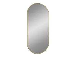 Espejo de pared ovalado dorado 80x35 cm ES311748