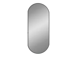 Espejo de pared ovalado negro 70x30 cm ES902046