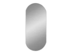 Espejo de pared ovalado plateado 90x40 cm ES316303
