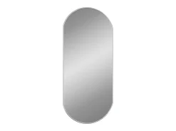 Espejo de pared ovalado plateado 80x35 cm ES802689
