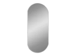 Espejo de pared ovalado plateado 70x30 cm ES311421