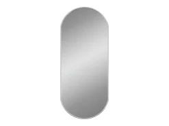 Espejo de pared ovalado plateado 70x30 cm ES311421