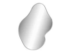 Espejo de pared plateado 60x50 cm