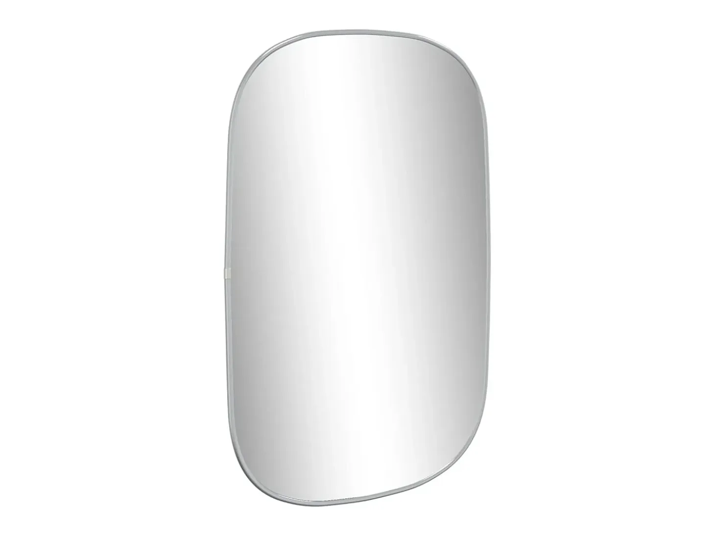 Espejo de pared plateado 70x45 cm ES275086