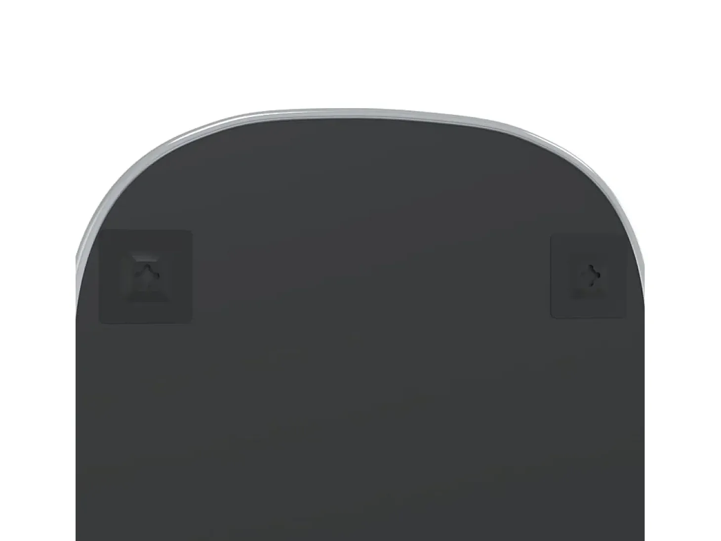 Espejo de pared plateado 70x45 cm ES275086