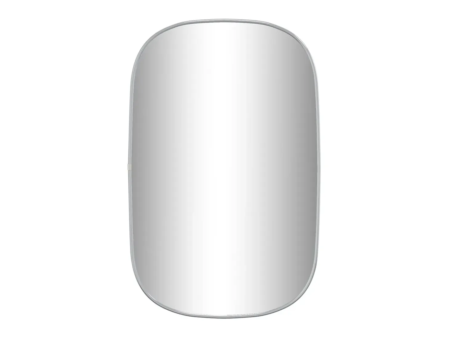 Espejo de pared plateado 70x45 cm ES275086