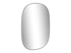 Espejo de pared plateado 50x35 cm ES418980
