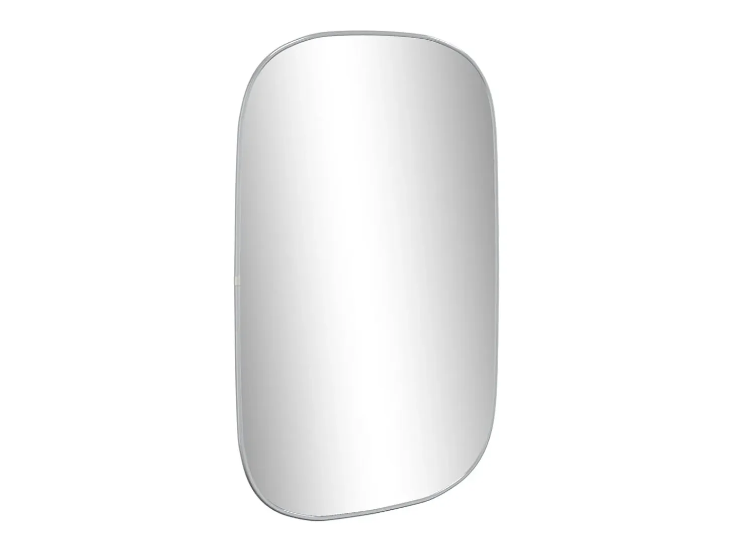 Espejo de pared plateado 80x50 cm ES344060