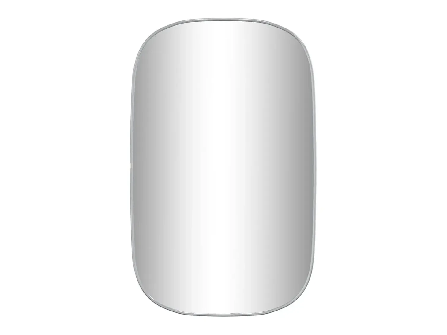 Espejo de pared plateado 80x50 cm ES344060