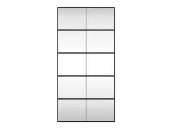 Espejo de pared rectangular de hierro negro 50x100 cm ES942146