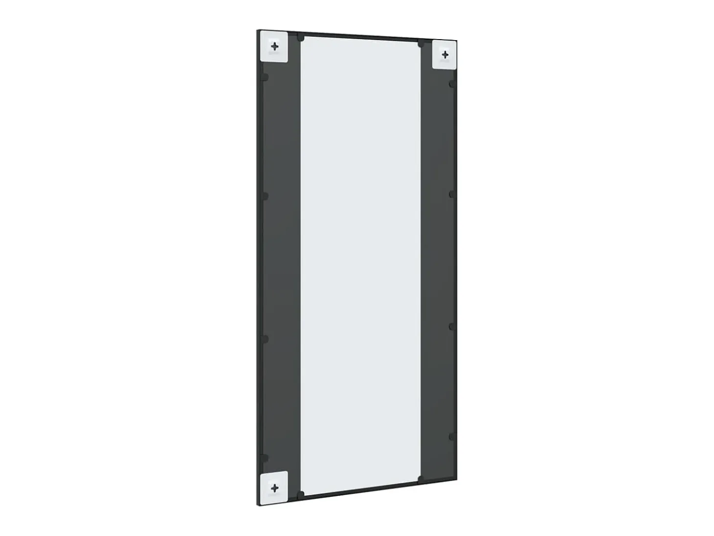 Espejo de pared rectangular de hierro negro 50x100 cm ES942146