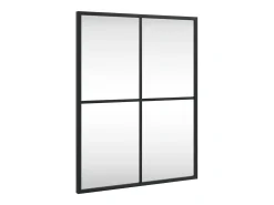 Espejo de pared rectangular de hierro negro 40x50 cm ES694874