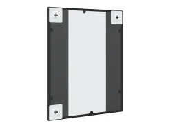 Espejo de pared rectangular de hierro negro 40x50 cm ES694874