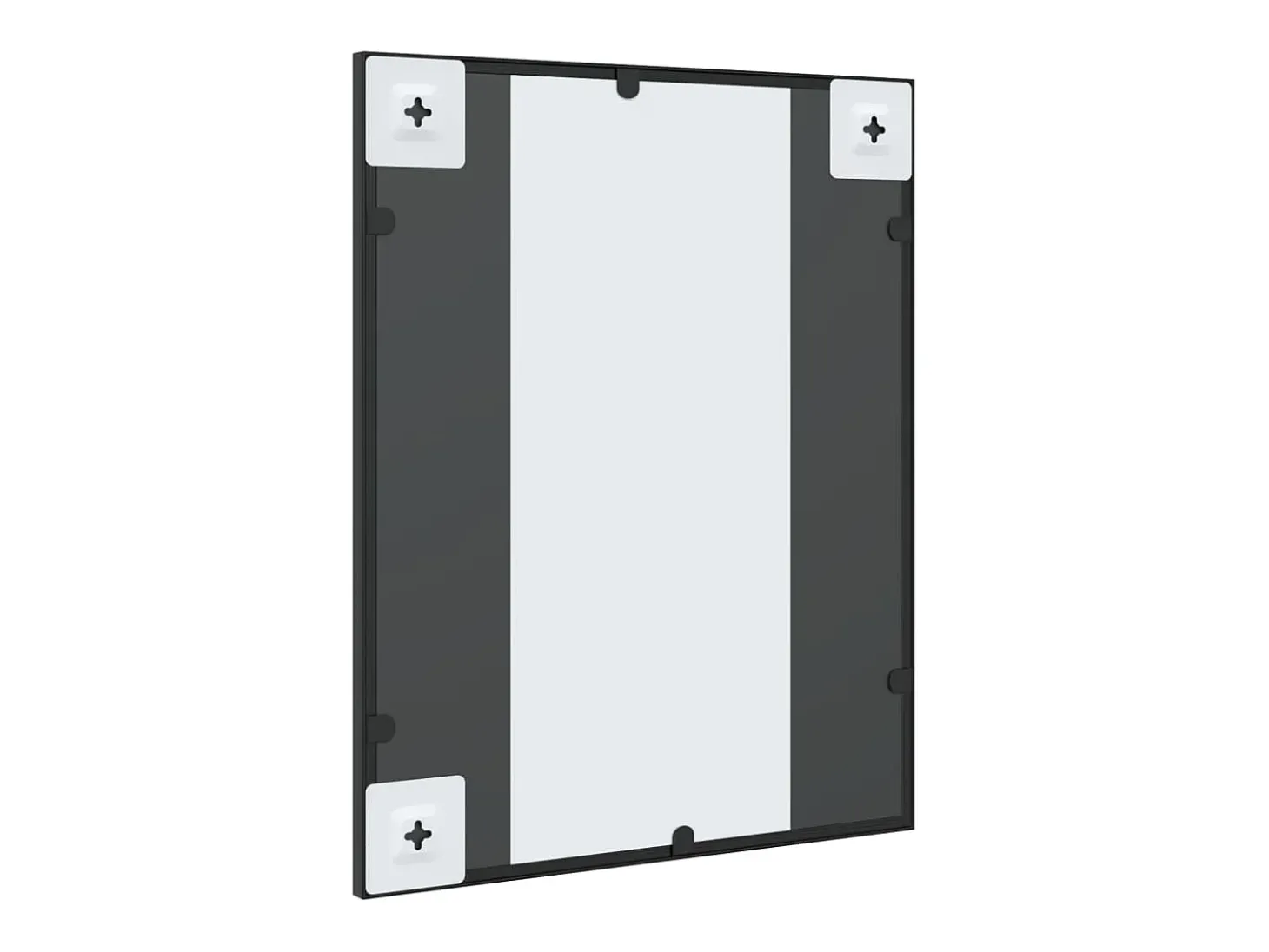 Espejo de pared rectangular de hierro negro 40x50 cm ES694874