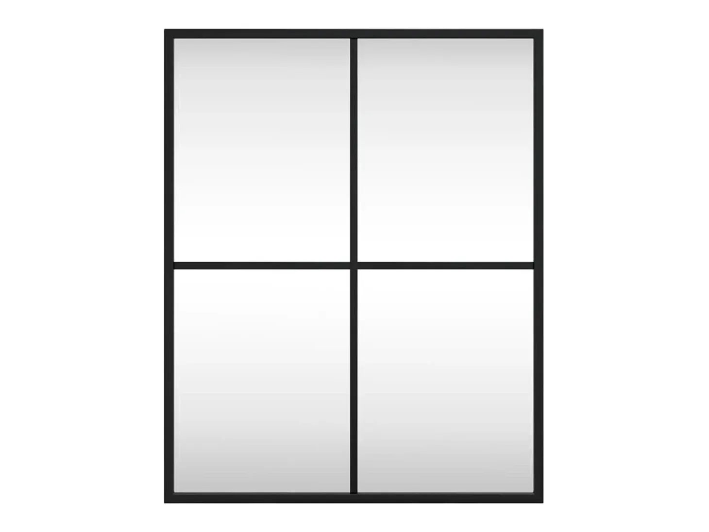 Espejo de pared rectangular de hierro negro 40x50 cm ES694874