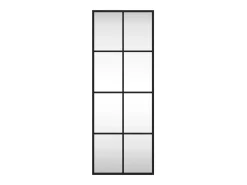 Espejo de pared rectangular de hierro negro 30x80 cm ES480264