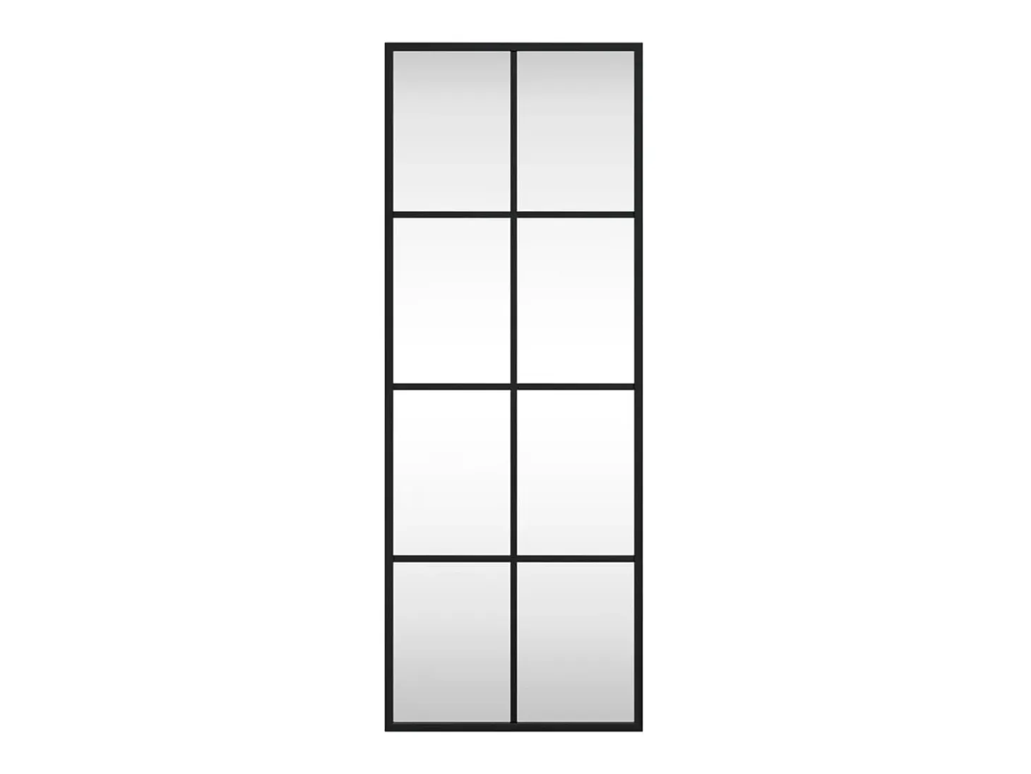 Espejo de pared rectangular de hierro negro 30x80 cm ES480264