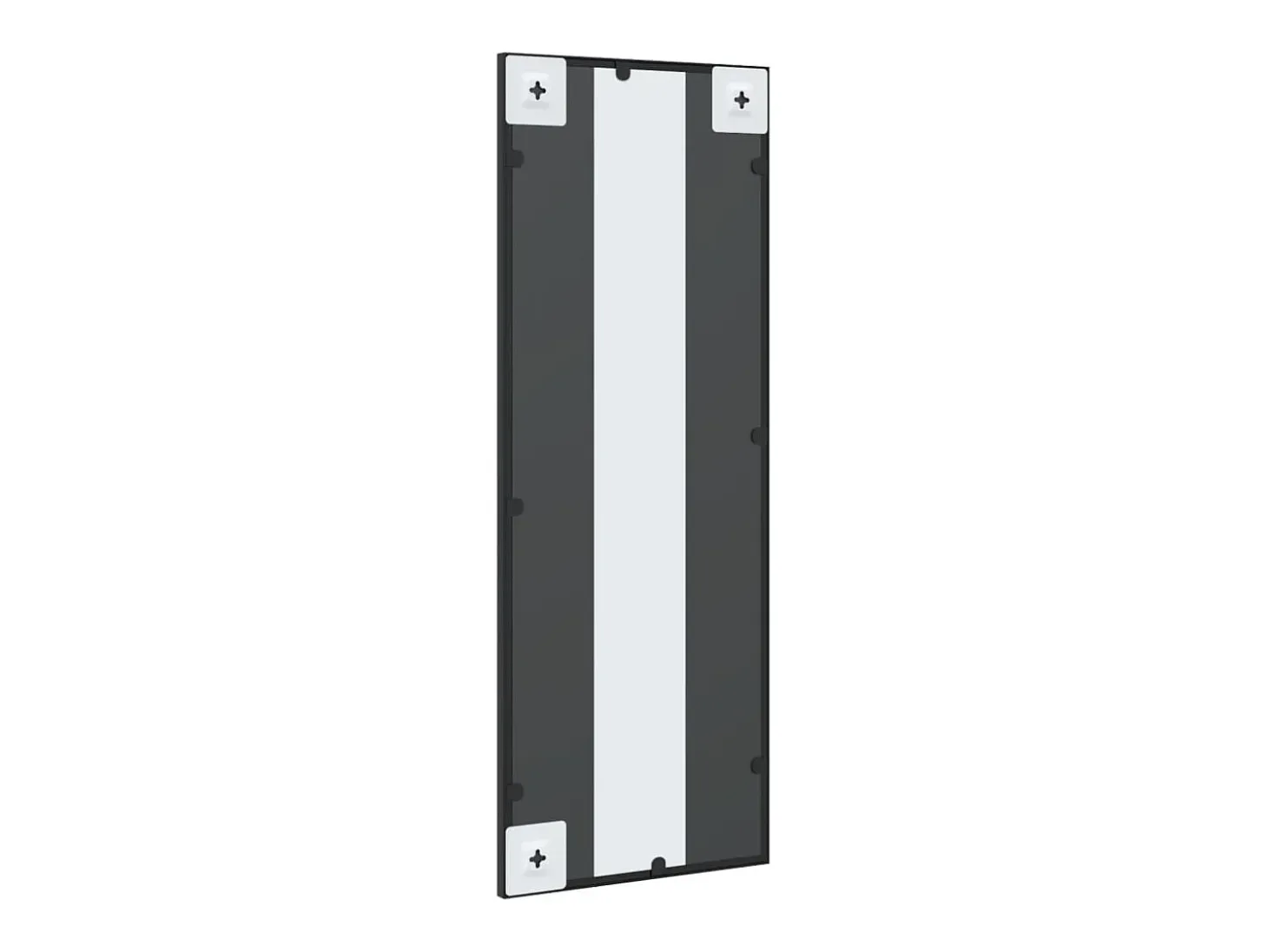 Espejo de pared rectangular de hierro negro 30x80 cm ES480264