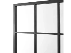 Espejo de pared rectangular 90 x 60 cm negro mate 03_0007900