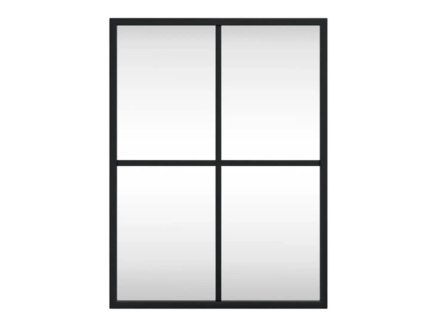 Espejo de pared rectangular de hierro negro 30x40 cm ES649328