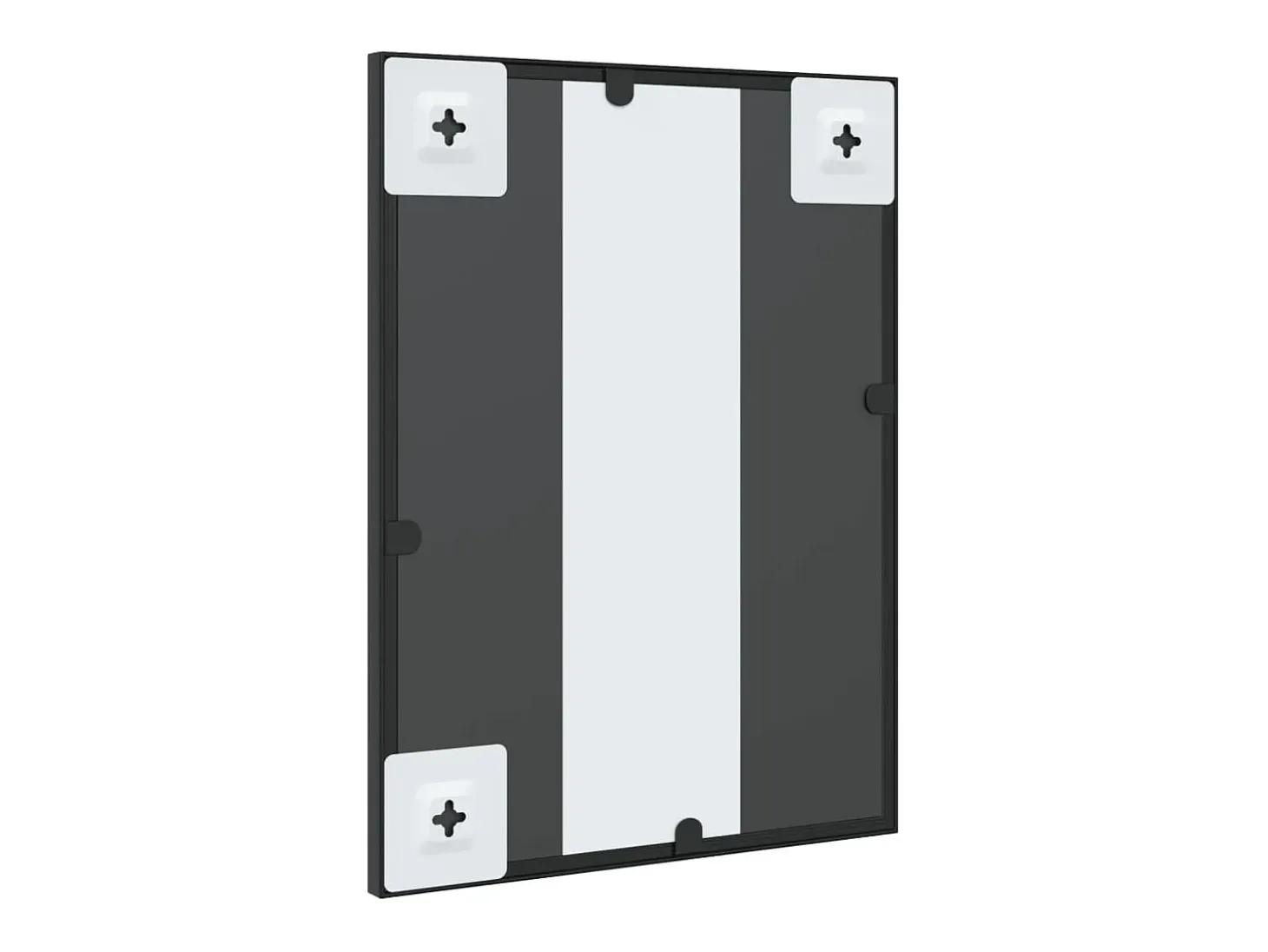 Espejo de pared rectangular de hierro negro 30x40 cm ES649328