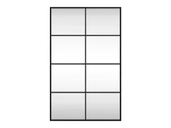 Espejo de pared rectangular de hierro negro 50x80 cm ES920919