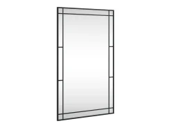 Espejo de pared rectangular de hierro negro 60x100 cm ES869048