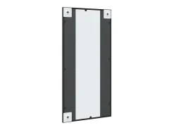 Espejo de pared rectangular de hierro negro 40x80 cm ES685685