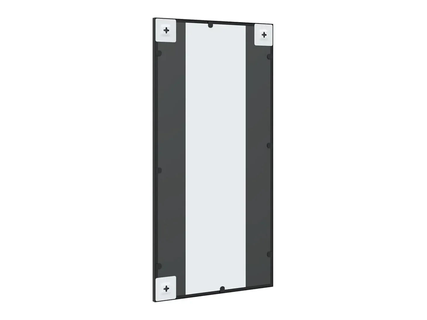 Espejo de pared rectangular de hierro negro 40x80 cm ES685685