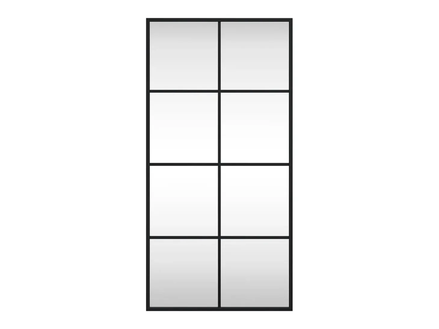 Espejo de pared rectangular de hierro negro 40x80 cm ES685685