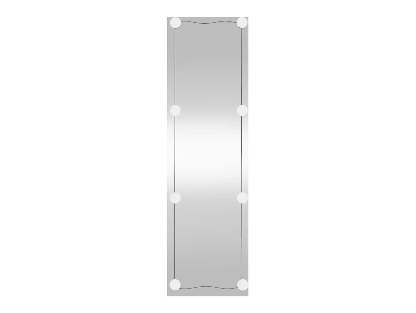 Espejo de pared rectangular con luces LED vidrio 30x100 cm ES866563