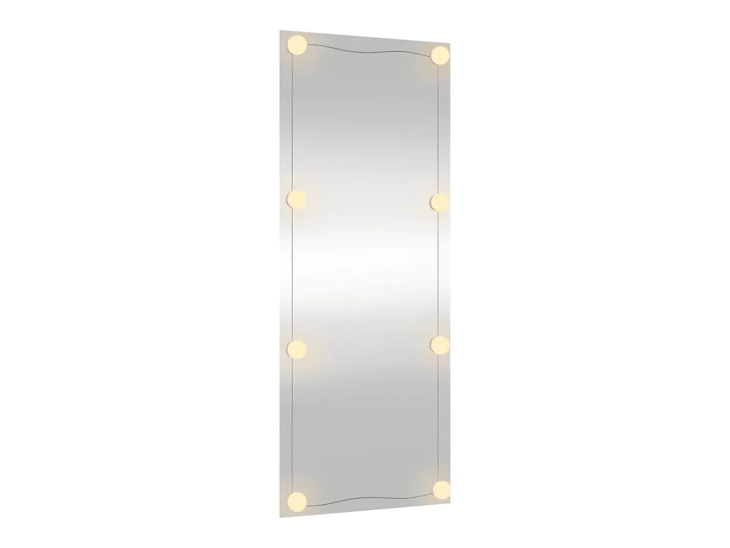 Espejo de pared rectangular con luces LED vidrio 40x100 cm ES462610