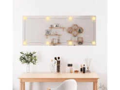 Espejo de pared rectangular con luces LED vidrio 40x100 cm ES462610