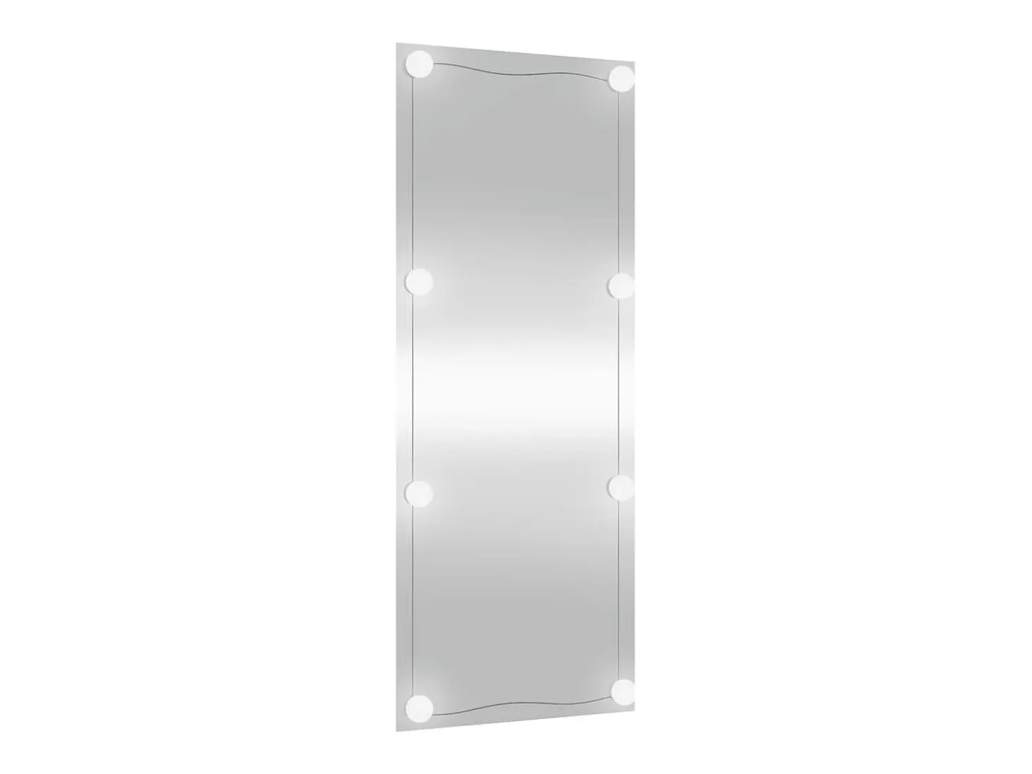 Espejo de pared rectangular con luces LED vidrio 40x100 cm ES462610