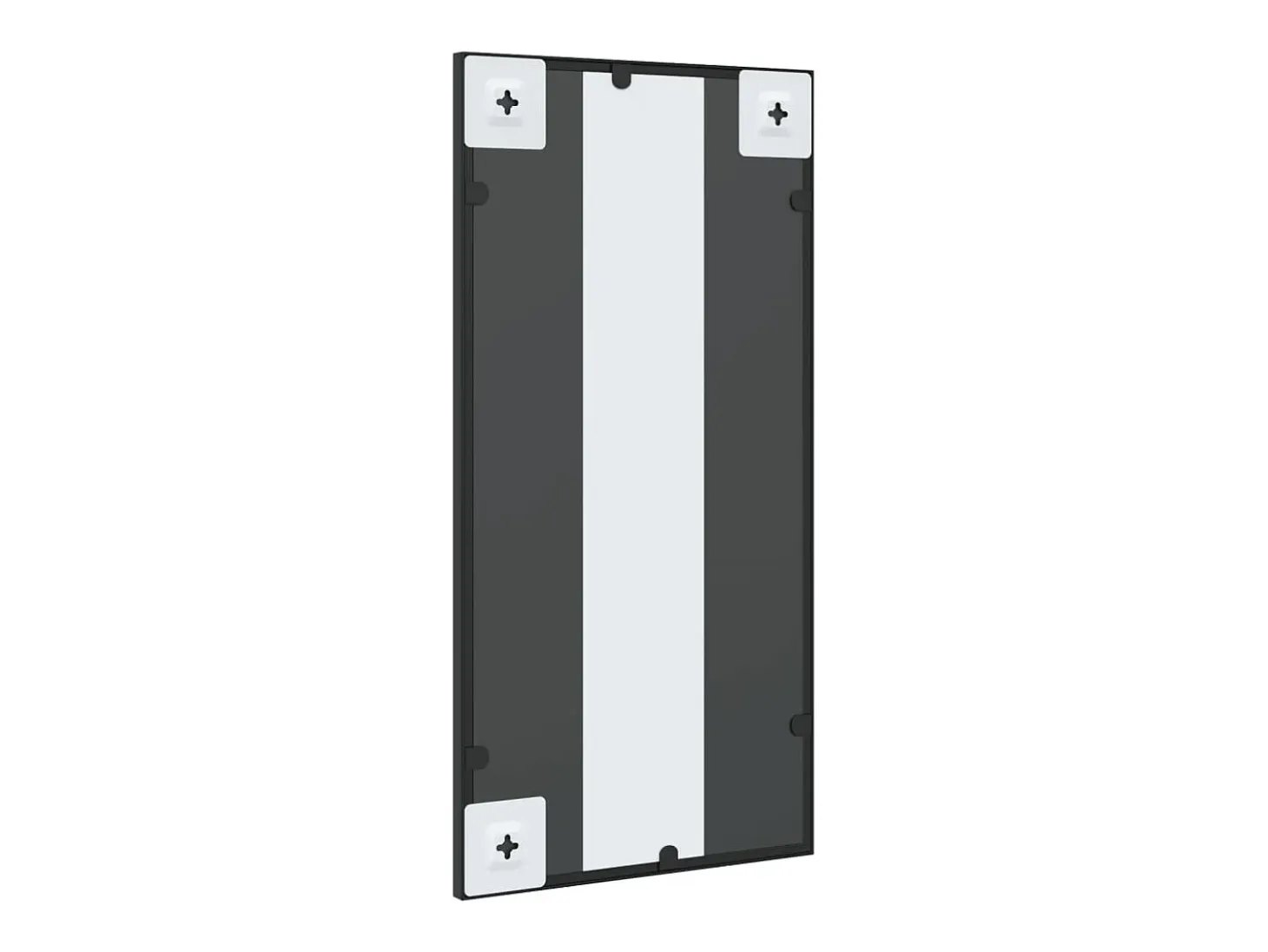 Espejo de pared rectangular de hierro negro 30x60 cm ES799849