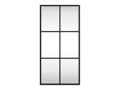 Espejo de pared rectangular de hierro negro 30x60 cm ES799849