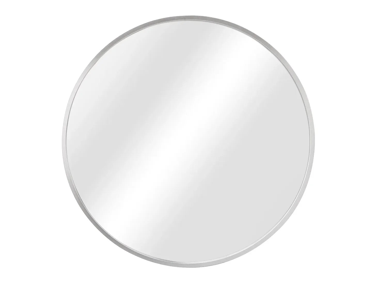 Espejo de pared redondo 50 cm de diámetro plata 03_0007915
