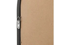 Espejo de pared redondo con forma de ventana 80 x 60 cm negro mate 03_0007958