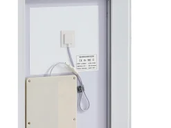 Espejo de Pared SucceBuy, 50 x 70 cm, Espejo de Baño LED, Montaje en Pared, Antiniebla, 3 Colores de Temperatura Ajustables
