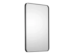 Espejo de Pared SucceBuy, 55,8 X 76,1 cm, Negro, Con Marco de Aleación de Aluminio, Película Antideslizante, Resistente a Rayones para la Casa