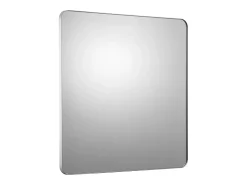 Espejo de Pared SucceBuy, 91,5 x 91,5 cm, Plata, Espejo Resistente a Rayones con Soporte en Forma de Z, con Contornos en Aleación de Aluminio