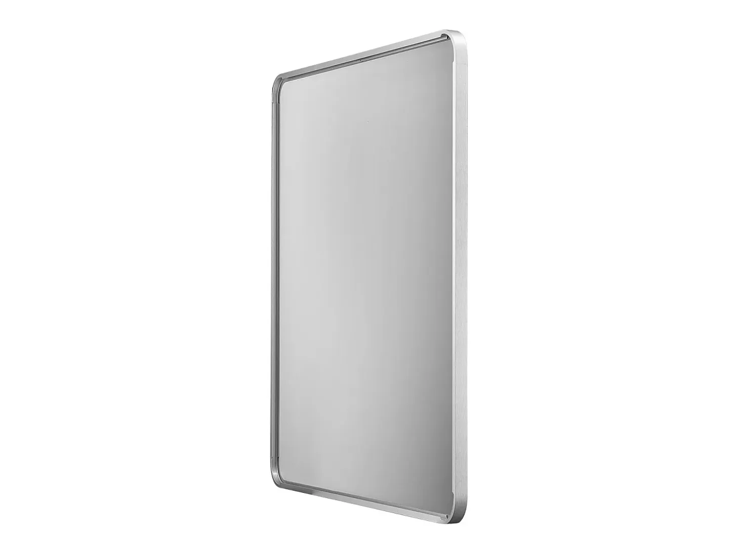 Espejo de Pared SucceBuy, 91,5 x 91,5 cm, Plata, Espejo Resistente a Rayones con Soporte en Forma de Z, con Contornos en Aleación de Aluminio