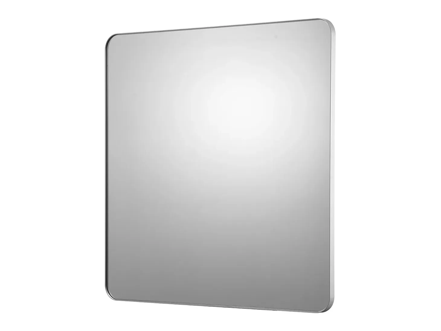 Espejo de Pared SucceBuy, 91,5 x 91,5 cm, Plata, Espejo Resistente a Rayones con Soporte en Forma de Z, con Contornos en Aleación de Aluminio