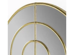 Espejo de pared TOKA de metal dorado – L 72 x H 150 cm