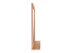 Espejo de pared 55x55 cm Madera maciza de nogal