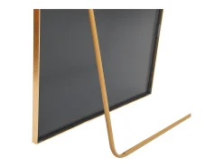 Espejo de pie - Marco de metal - 180 x 80 cm - Arqueado - Para salón o vestidor - Dorado