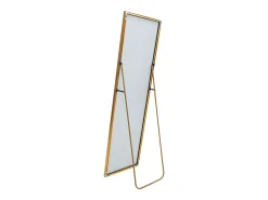 Espejo de pie - Marco de metal - 162 x 53 cm - Ángulo de inclinación ajustable - Para salón o vestidor