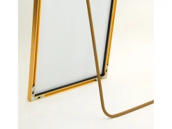 Espejo de pie - Marco de metal - 162 x 53 cm - Ángulo de inclinación ajustable - Para salón o vestidor