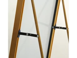 Espejo de pie - Marco de metal - 162 x 53 cm - Ángulo de inclinación ajustable - Para salón o vestidor