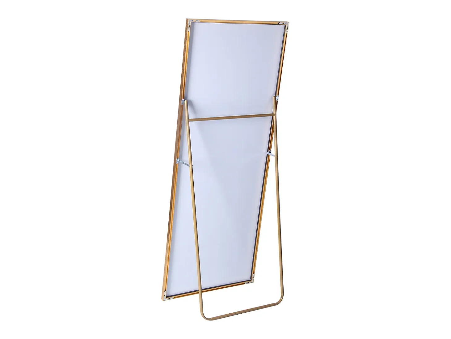 Espejo de pie - Marco de metal - 180 x 80 cm - Rectangular - Para salón o vestidor - Dorado